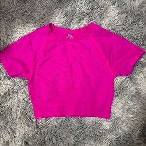 Bright Pink Crop Top